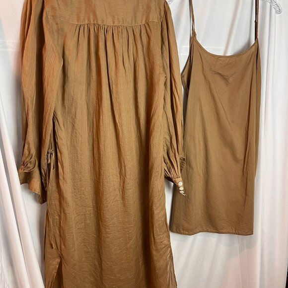 Women's Tan Banana Republic 2 pc Dress Size S - Picture 7 of 10